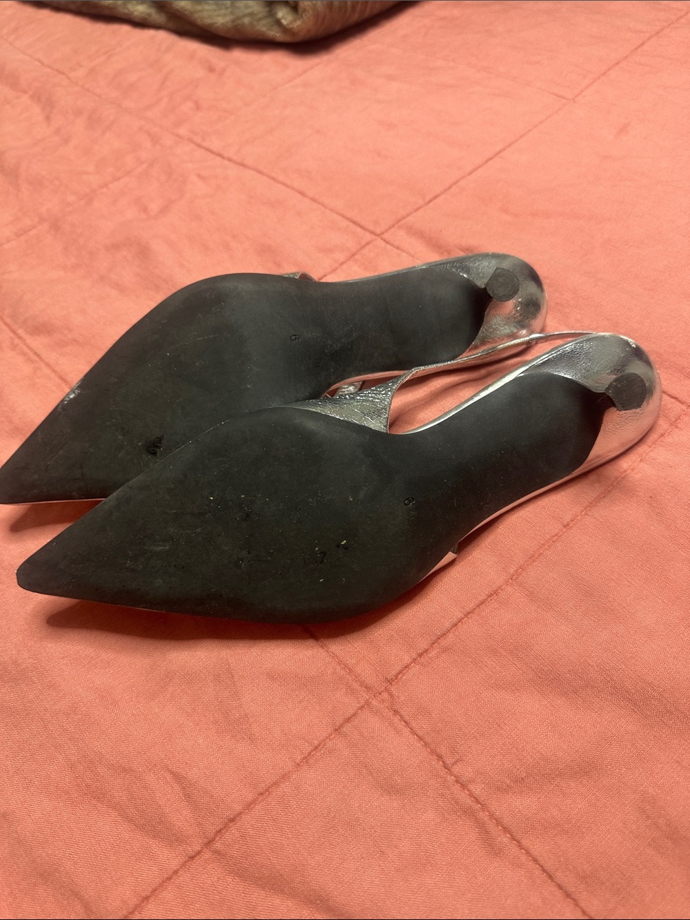 Jeffrey Campbell, Silver Persona Slingbacks View 4